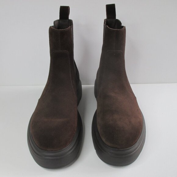 Ferragamo Mens Size 8 Brown Suede Pull-on Boots Made in Italy NWT main image 6
